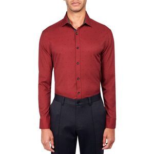 Society of Threads Mens Dotted Threads Button Down Dress Shirt, NWT